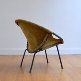 Circle armchair by Lusch Erzeugnis 1960 vintage