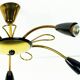 1950s sputnik spider CEILING LAMP brass stilnovo ära mid century