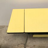 Yellow formica table