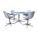 Arne Jacobsen A 825 dining table and 4 vintage chairs