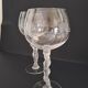Two Bayel crystal wine glasses Bacchus Venus.