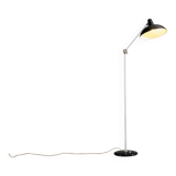 Lampadaire JJM Hoogervorst noir Anvia Almelo Pays-Bas 1950