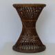 Tabouret rotin assise cannée style diabolo vintage