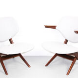 Set of 2 Louis van Teeffelen for Webe easy chairs "pelican",   1960s