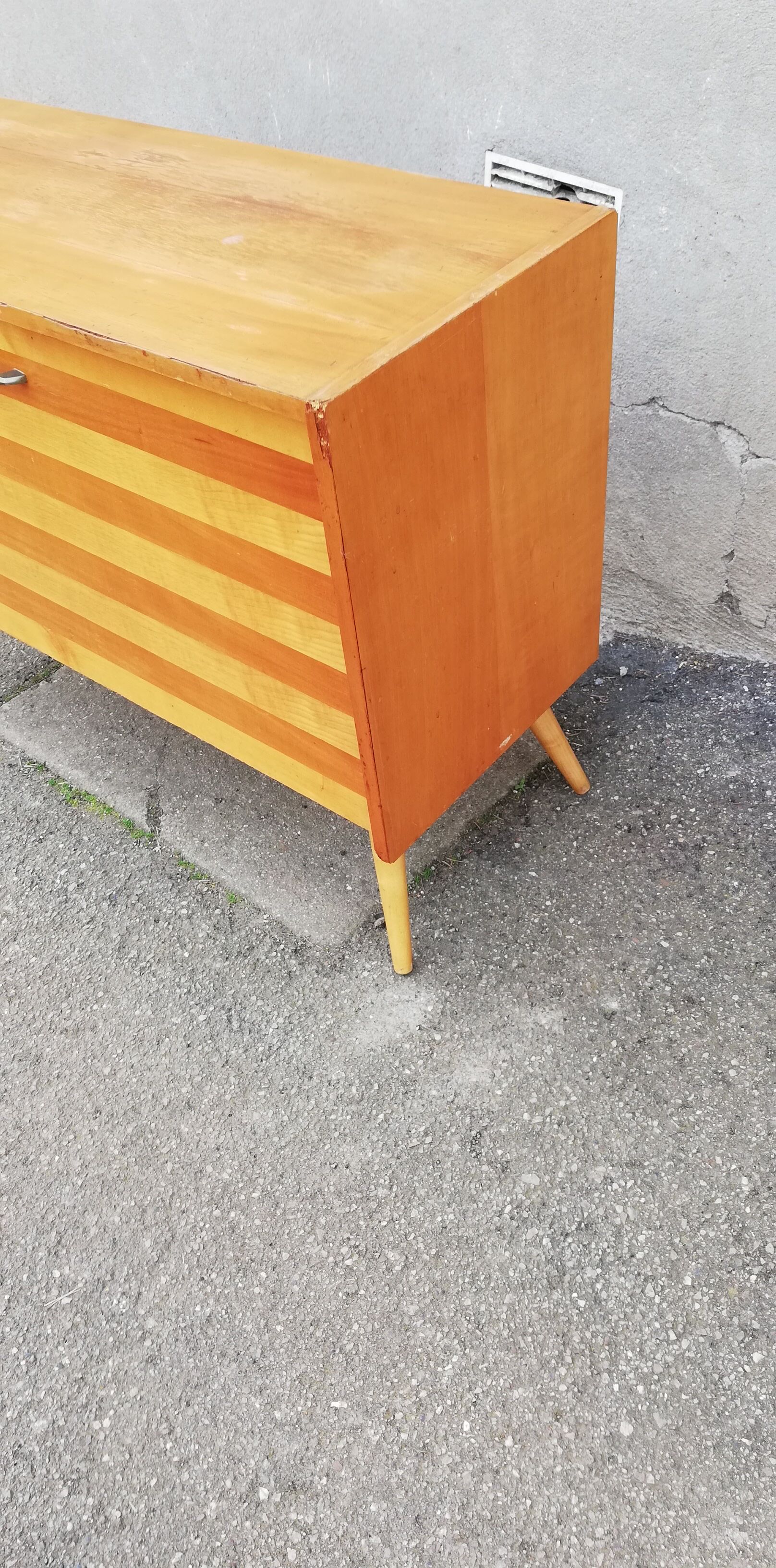 Vintage shoe cabinet compass feet