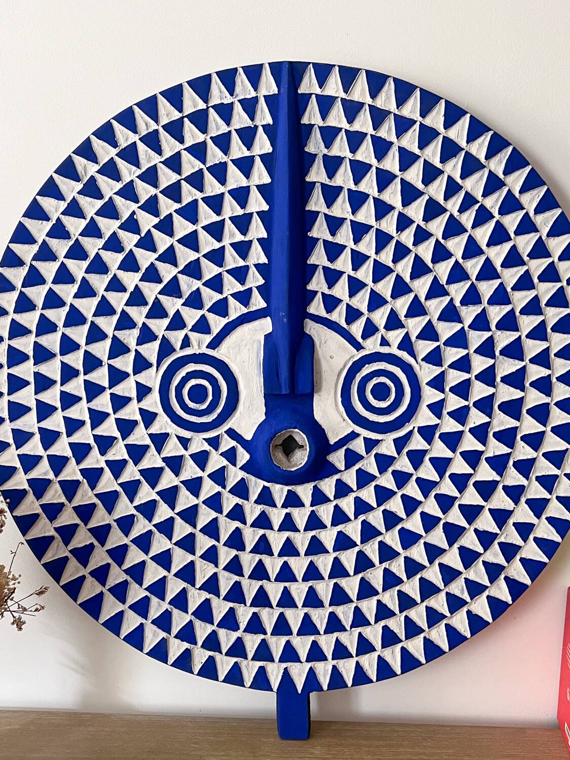 Large blue sun mask (Burkina Faso)