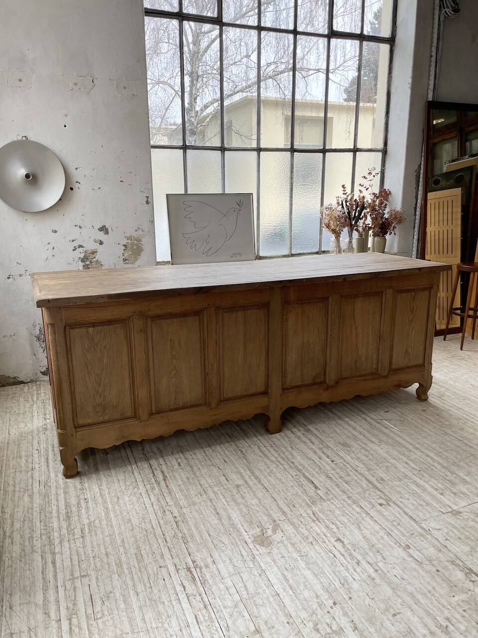 Comptoir en chêne XXL 260 cm