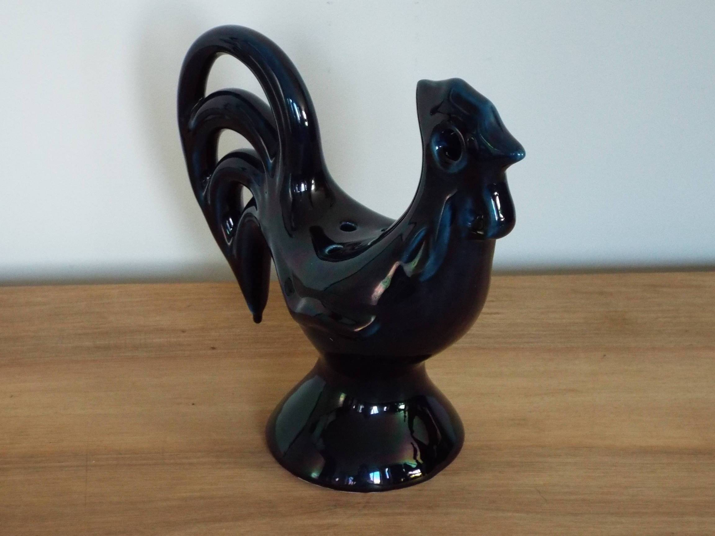 Ceramic rooster vase