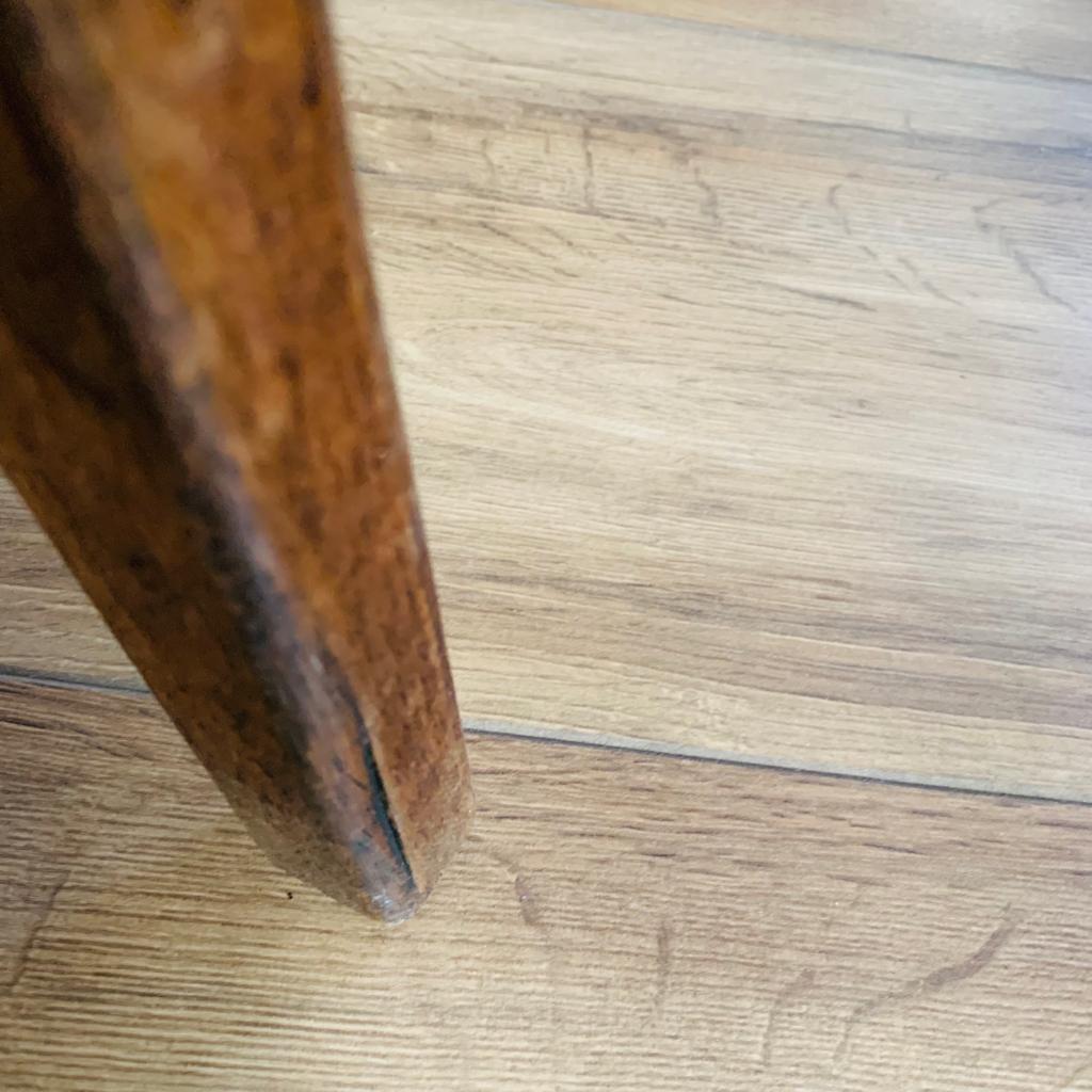 Set of 6 brutalist oak stools