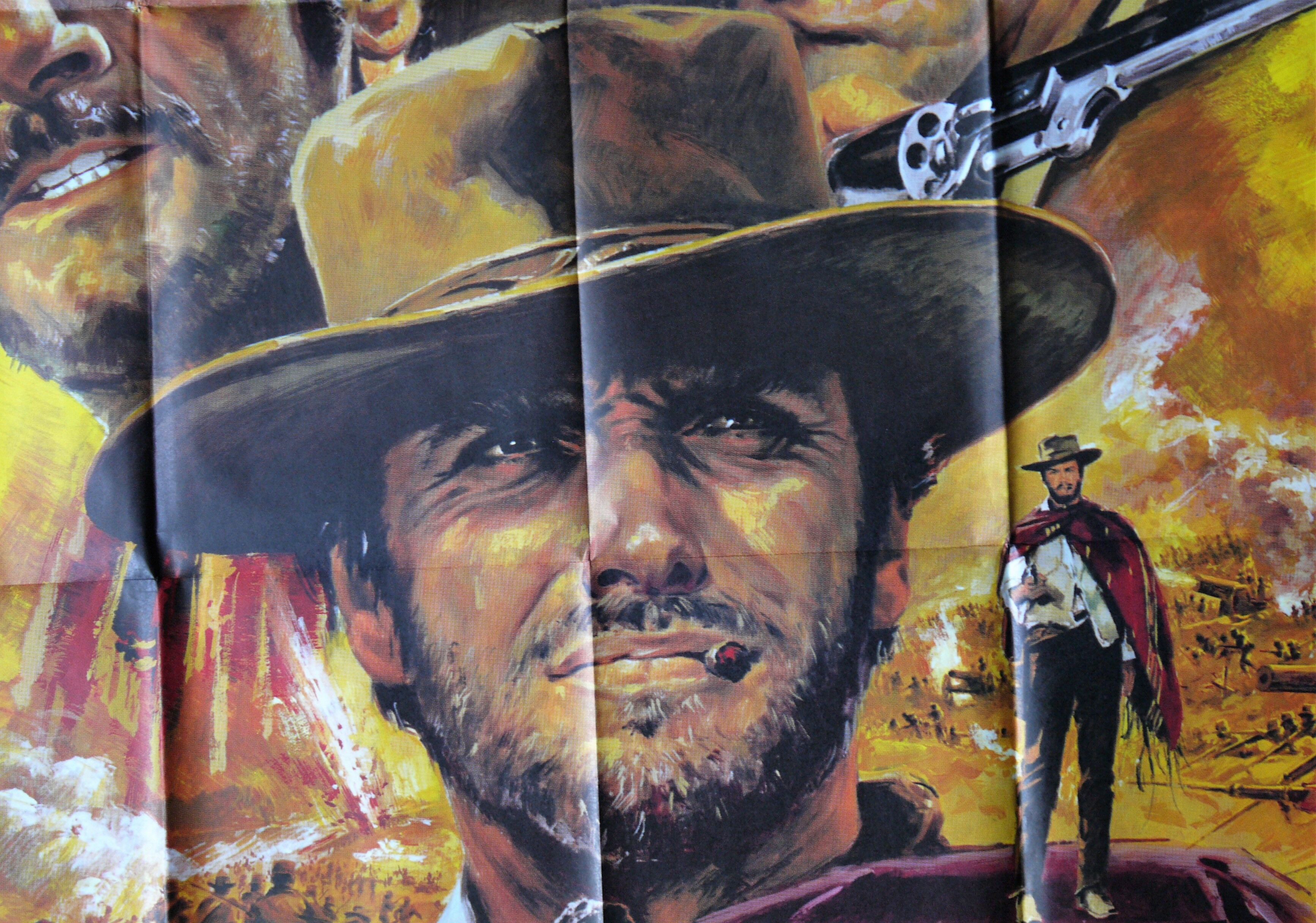 The Good, the Brute and the Bad  - original movie poster- Sergio Leone