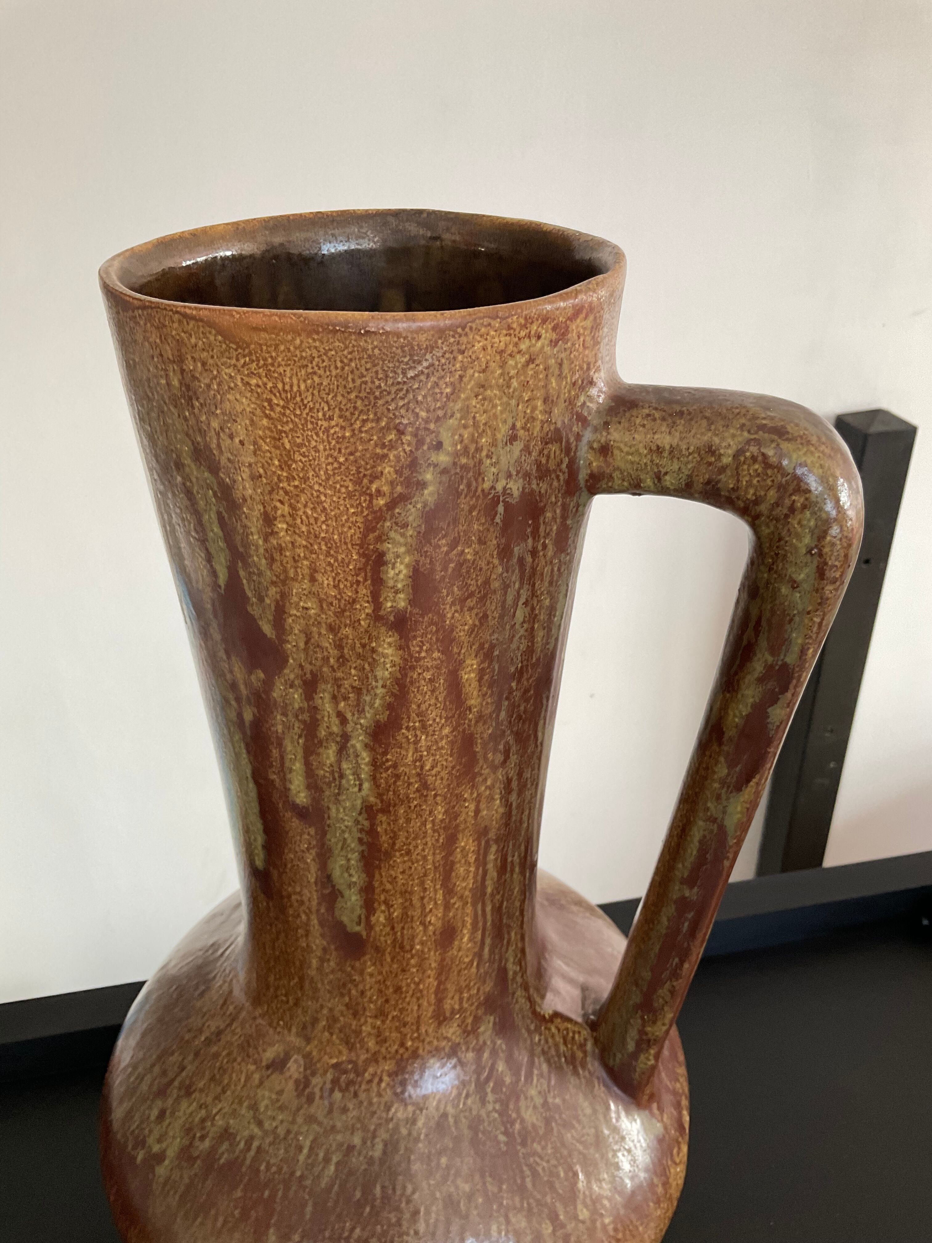 Vase vintage en céramique années 70