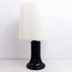 Black glass lamp base 1970