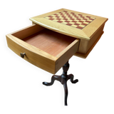 Sycamore and mahogany chess game box