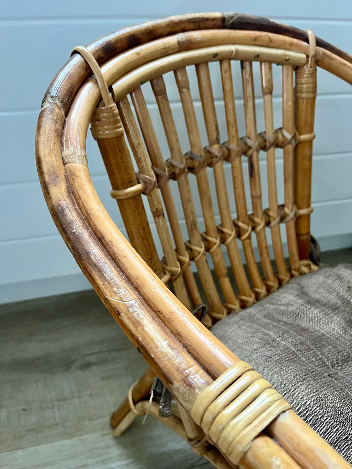 Child's rattan armchair