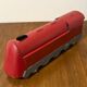Red sheet metal locomotive 60s