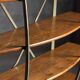 Bakery Display Rack with Iron Frame and Oak Shelves, France, 1920s