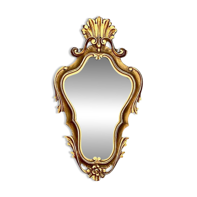 Miroir mural baroque doré en résine – style Rococo