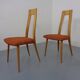 Cherry wood chairs by Ernst-Martin Dettinger, Germany, 1960s, set of 2.