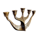 Old candlestick candlestick brutalist Gilde Handwerk solid Scandinavian brass