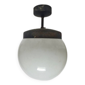 Lampe suspendue Art Déco, Pologne, années 1950