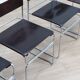 Ensemble de 4 chaises Giovanni Carini "Libellula" pour Planula, Italie, années 1970.