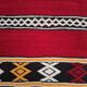 Small brick red Berber Kilim – Flat weave Hanbel – 77x140 cm