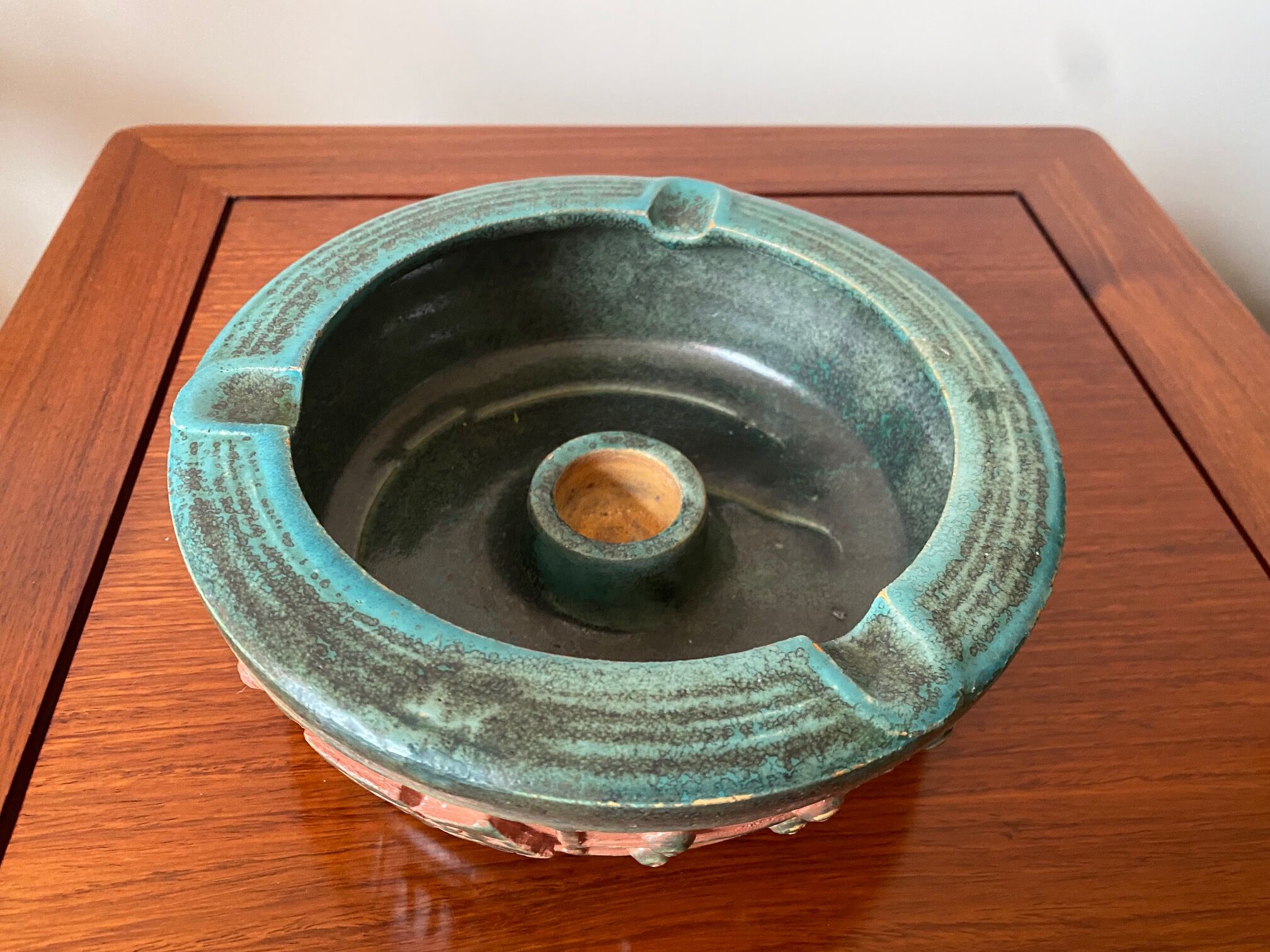 Ethnic ashtray candle holder