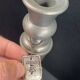 Pair of candlesticks in sitoleux tin 94% - h 27 cm