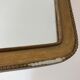 Miroir vintage en bois doré 30x15cm