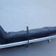 XDark brown leather chaise longue