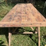 Vintage trestle table