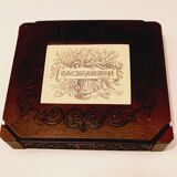Board Game - Backgammon Set - Vintage - Wood, Ceramic