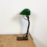 Vintage green enamel bank lamp from Astral, 1930s