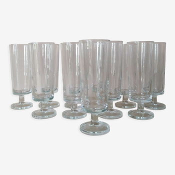 11 champagne flutes Luminarc model Cavalier Vintage