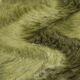 Pouf en fourrure moumoutte vert olive
