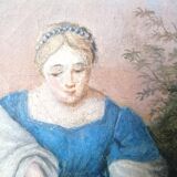 Oil on ancient canvas