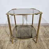 Brass side table, France, 1950s.