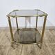 Brass side table, France, 1950s.