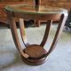 Table basse sellette gueridon art deco 1930 en noyer