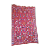 Ethnic bohemian red berber rug 142x101cm