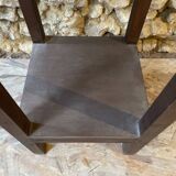 Wooden saddle with round top