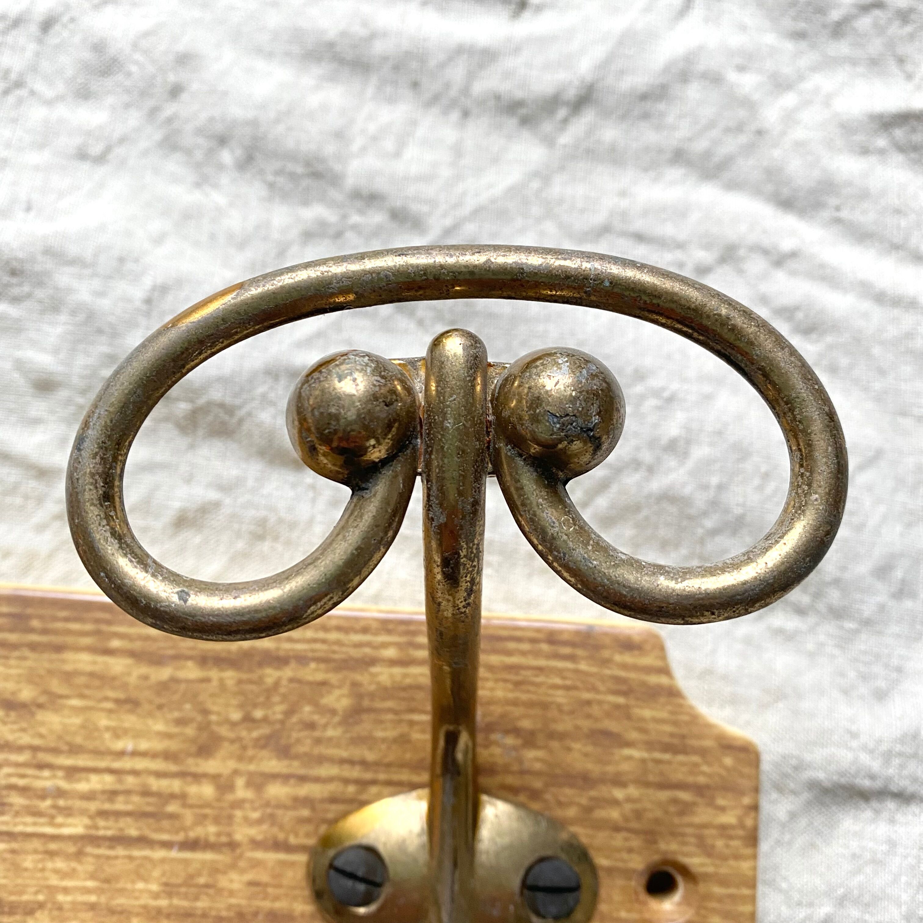 Vintage coat rack 2 hooks