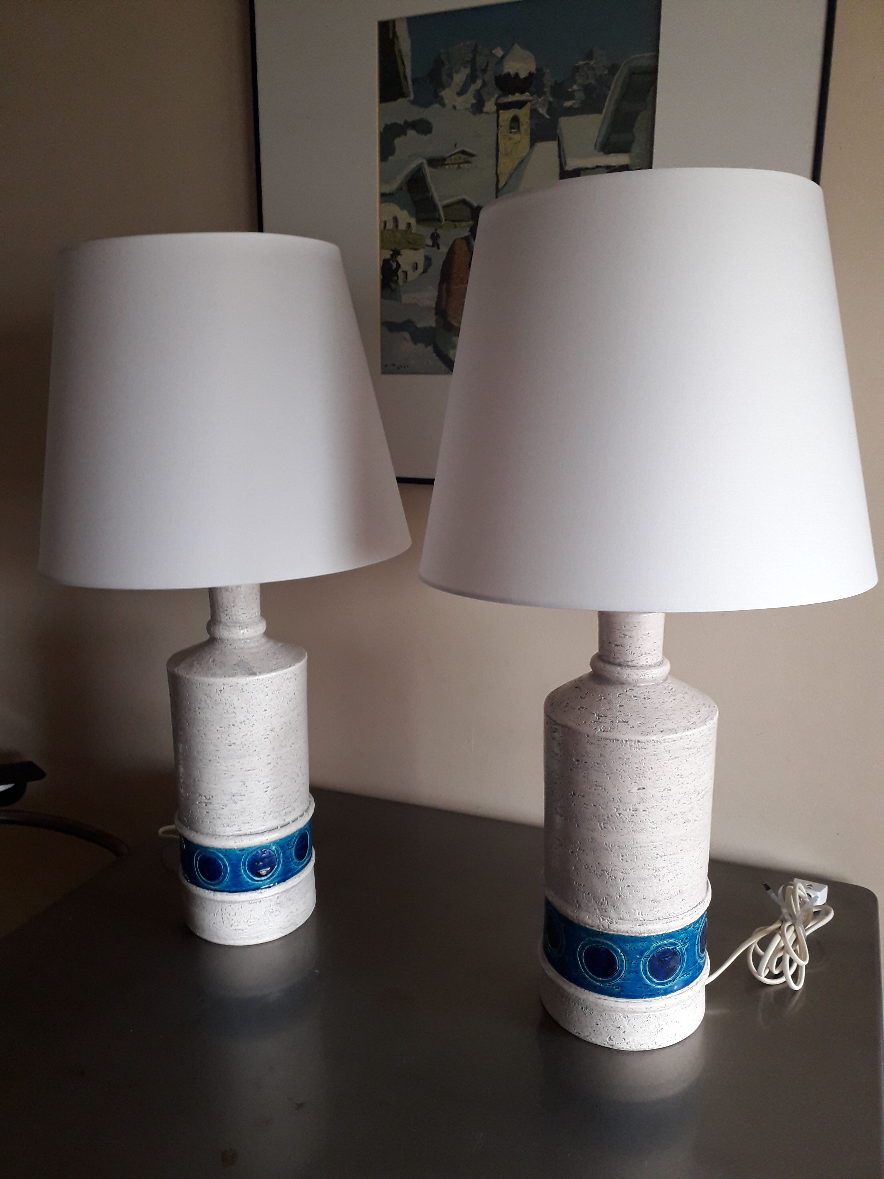 Pair of lamps by Aldo Londi for Bitossi