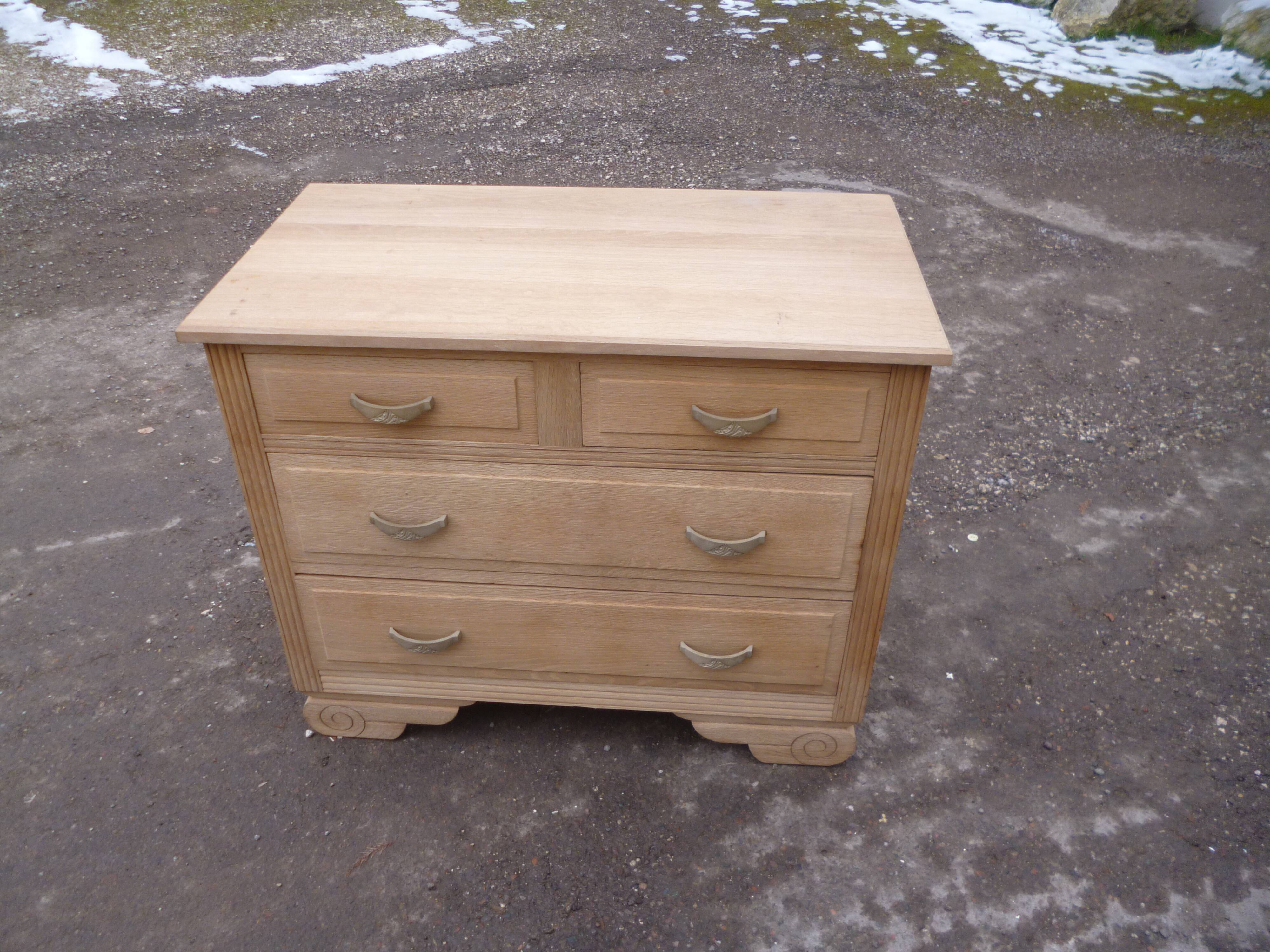 Commode en chêne années 50