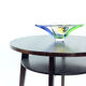 Round Black Coffee Table, Czechoslovakia 1960s