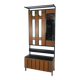 Standing vintage coat rack, hall furniture, 1960s