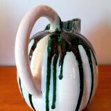 Glazed ceramic melon pitcher
