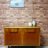Refurbished neat retro chest of drawers, vintage, Poland, 60s