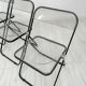 Ensemble de 3 chaises pliantes vintage Plia des années 1960 par Giancarlo Piretti pour Anonima