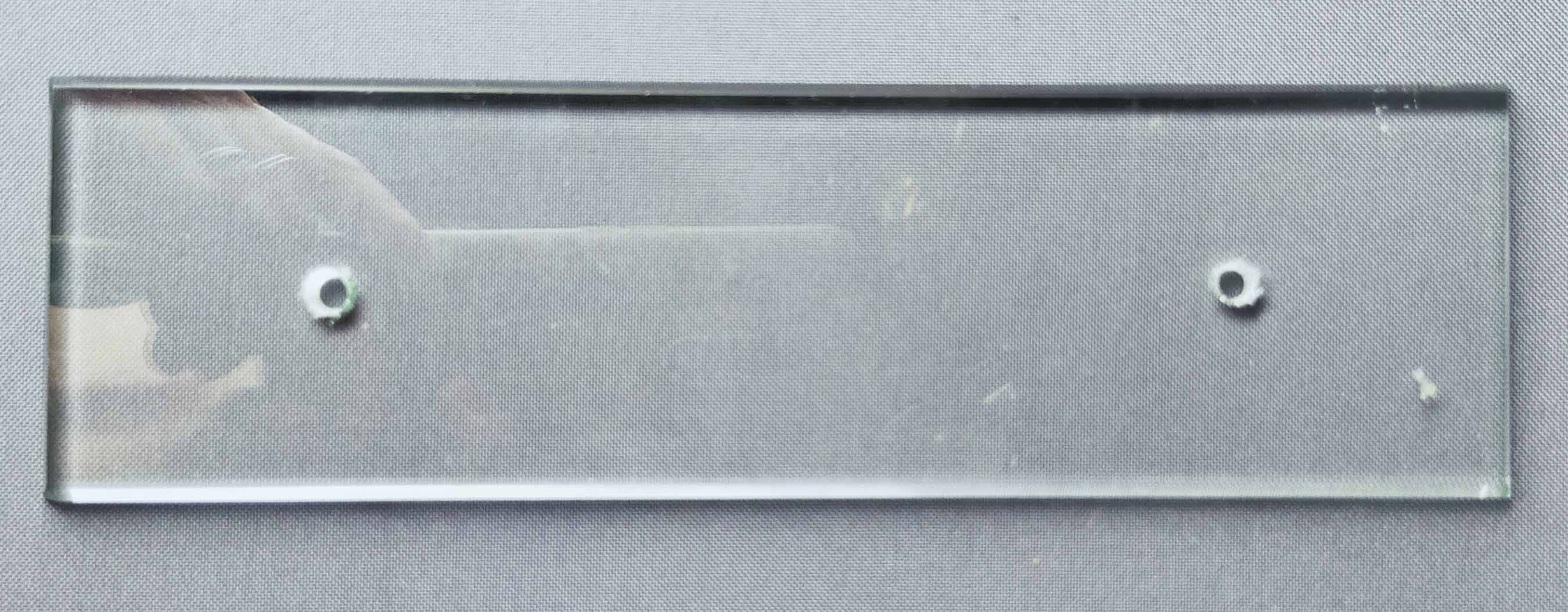 Large model glass cleanliness plates for door